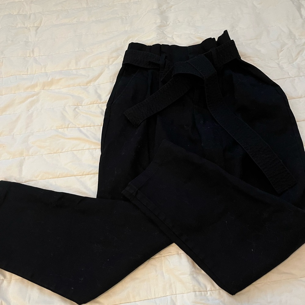 Baggy black cotton pants! In a size 2 and from target! Only worn once!
